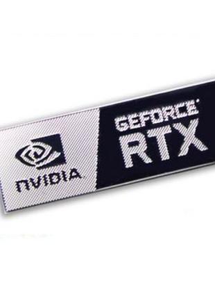 Наклейка nVIDIA GeForce RTX 35x12mm metal