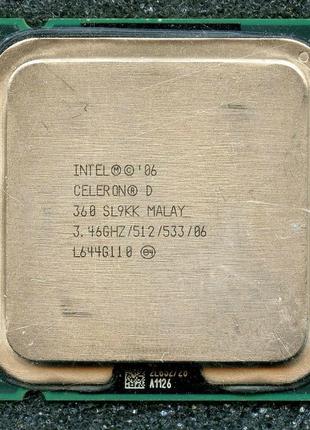 Intel Celeron D 360 1x3,46GHz s.775 533MHz б/в