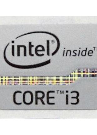 Наклейка Intel Core i3 2x1,5cm Grey