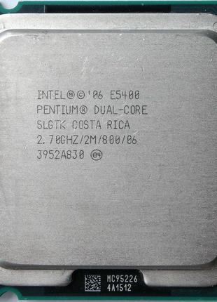 Intel e5400 Pentium Dual Core 2x2,70GHz s.775 2Mb 800MHz б/в