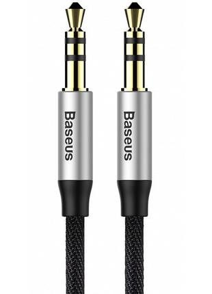 Аудiо-кабель Baseus Yiven Audio Cable M30 1M Silver+Black (AUX)