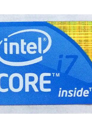 Наклейка intel core i7 old gen blue