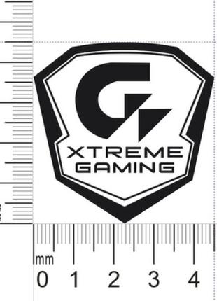 Наклейка Gigabyte Xtreme Gaming Silver Sticker Metal 4.5x4.5cm