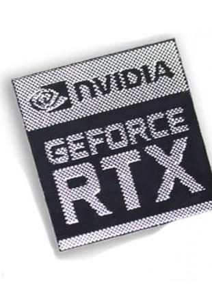 Наклейка NVIDIA GeForce RTX 17x18mm metal