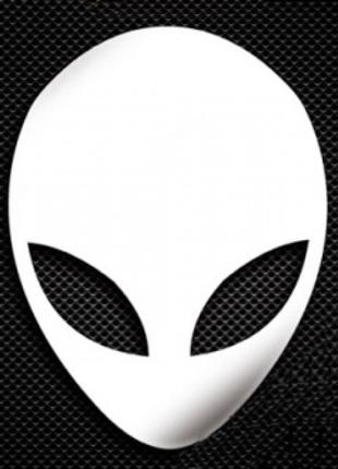 Наклейка Alienware logo chrome 3x2cm