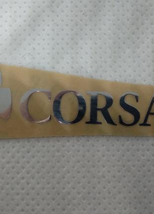 Наклейка Corsair chrome Metal 6x1,5cm