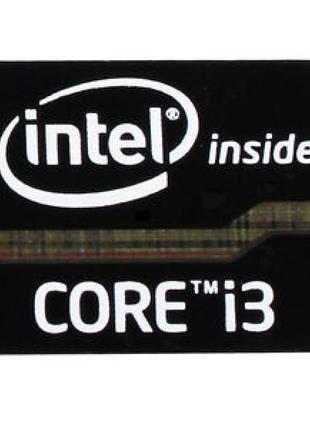 Наклейка Intel Core i3 2x1,5cm Black