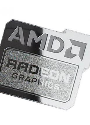 Наклейка AMD Radeon Graphics metal,chrome