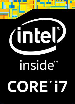 Наклейка Intel Core i7 4-го покоління black