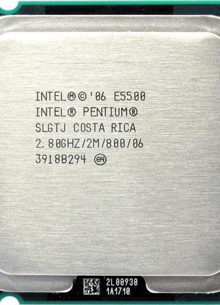 Intel Pentium E5500 2x2,80GHz s.775 2Mb 800MHz б/в