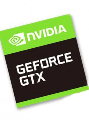 Наклейка NVIDIA GeForce GTX 17x18mm