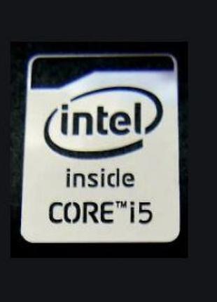 Наклейка Intel Core i5 Silver Chrome (metal)