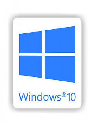 Наклейка Windows 10 White Blue
