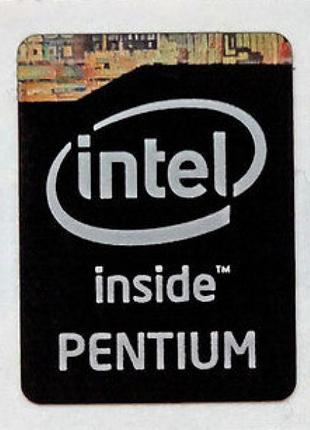 Наклейка Intel Pentium 4-го покоління black