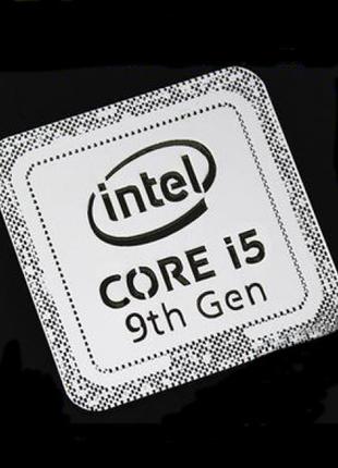 Наклейка Intel Core i5 9th Gen Silver Chrome (metal)