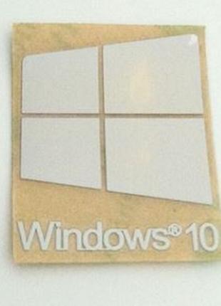 Наклейка Windows 10 logo Silver metal 2.5x2cm