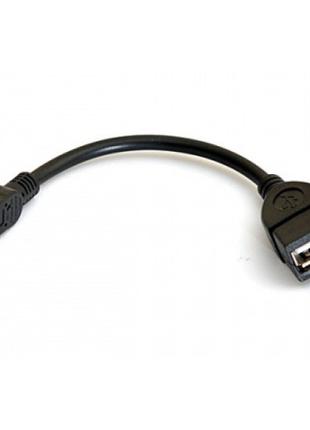Кабель OTG Mini USB 0,1m Black