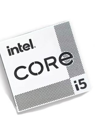 Наклейка Intel Core i5 11th/12th/13th Gen Silver Chrome (metal)