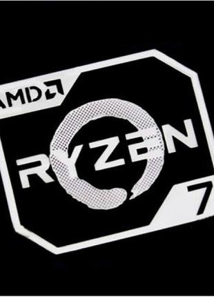 Наклейка AMD Ryzen 7 Silver (metal)