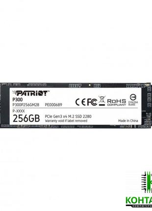 SSD Patriot P300 256GB M.2 2280 NVMe PCIe 3.0 x4 3D NAND TLC (...