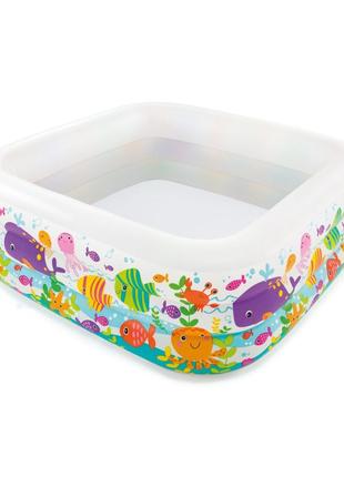 Дитячий надувний басейн Intex Wet Set 159 х 159 х 50 см (57471)