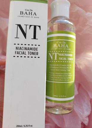 Скидка cos de baha nt niacinamide toner 200 ml  тонер для лица...