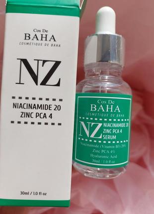 Cos de baha niacinamide 20% + zinc 4% serum 30 ml сыворотка с ...