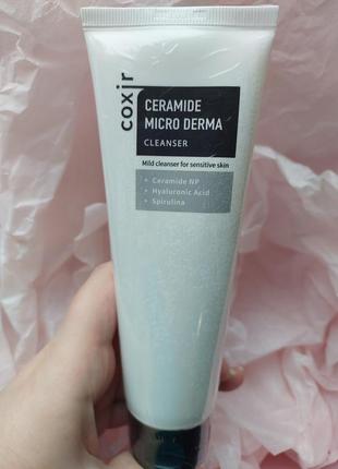 Пенка для умывания coxir ceramide micro derma cleanser с керам...