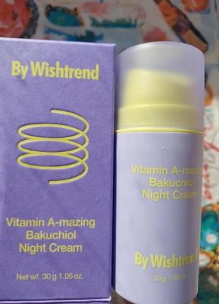 Ночной крем с ретиналом и бакучиолом by wishtrend vitamin a-ma...