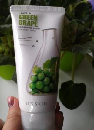 It's skin have a green grape cleansing foam пенка для умывания...