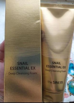 Корейська улиточная пінка для вмивання the saem snail essentia...