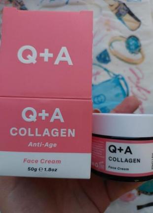 Крем для лица с коллагеном collagen face cream от бренда q+a