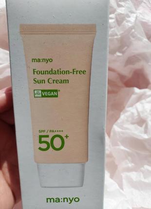 Manyo factory foundation-free sun cream spf50+ pa++++ – этот c...