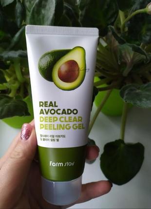 Пылинг гель с авокадо farm stay farmstay real avocado deep cle...