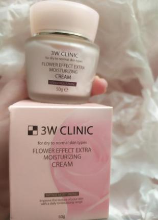 Flower effect extra от бренда 3w clinic крем для лица увлажняющий