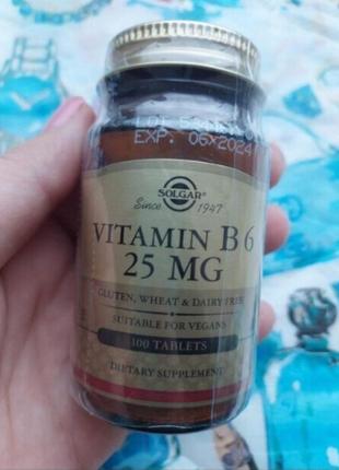 Витамин в6 solgar vitamin b6