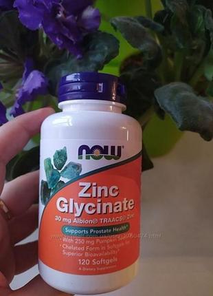 Now foods глицинат цинку zinc glicinate