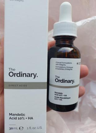 The ordinary mandelic acid 10% + ha легкий пілінг з мигдальною...