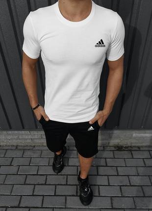 Комплект adidas футболка біла + шорти
