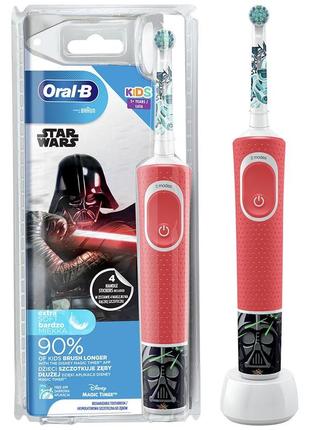 Электрическая зубная щетка oral-b d100.413.2k star wars, braun ms