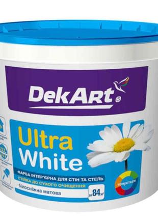 Фарба інтерєрна для стін та стель ВДА Ultra White 6,3 кг біла ...