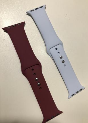 Набор из двух силиконовый ремешков для apple watch