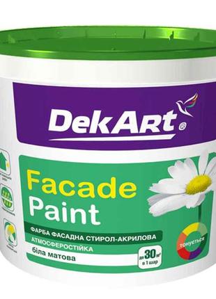 Фарба фасадна 1,2 кг Facade Paint біла матова ТМ DEKART