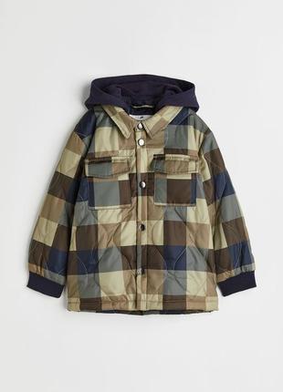 H&amp;m ветровка легкая стеганая куртка, рубашка, рубашка 134/...