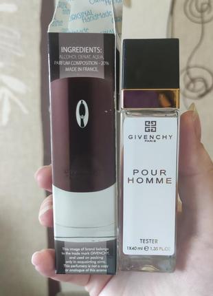 Мужские в стиле givenchy pour homme (живша пурпур хом) 40 мл