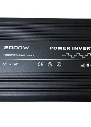 06-00-118. Инвертор 12V в 220V, KSC-2000W(макс.4000W) c зарядк...