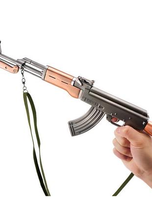 Коллекционная Цельнометаллическая модель автомата AK47+ штык М...