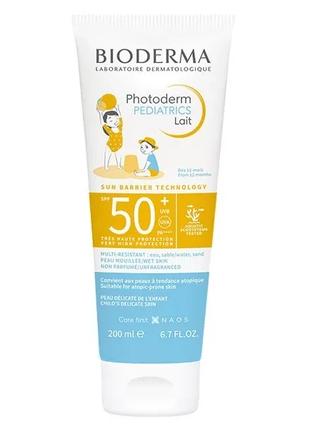 200 мл. Солнцезащитное молочко для детей Bioderma Photoderm Pe...