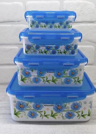 Набір харчових контейнерів frico fru-821 8 предметів