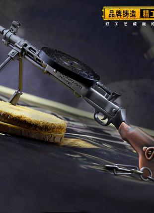 Модель зброї, легкого кулемета DP-28, брелок для ключів, 18 см,